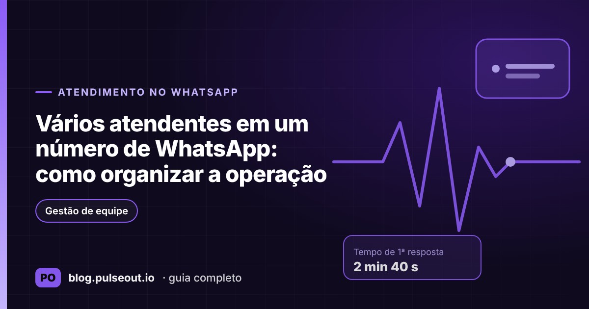 Capa do artigo Vários atendentes em um número de WhatsApp: como organizar a operação