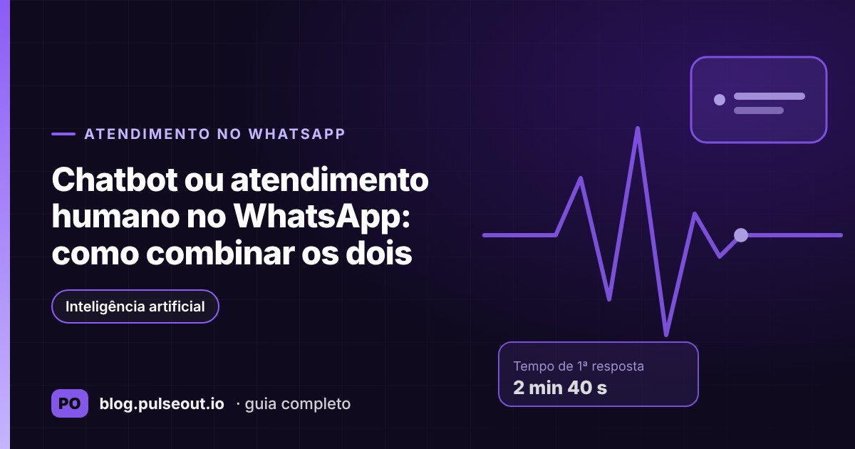 Capa do artigo Chatbot ou atendimento humano no WhatsApp: como combinar os dois