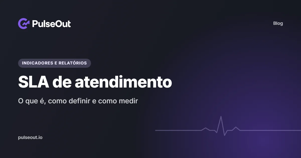 Capa do artigo SLA de atendimento: o que é, como definir e como medir, do blog PulseOut